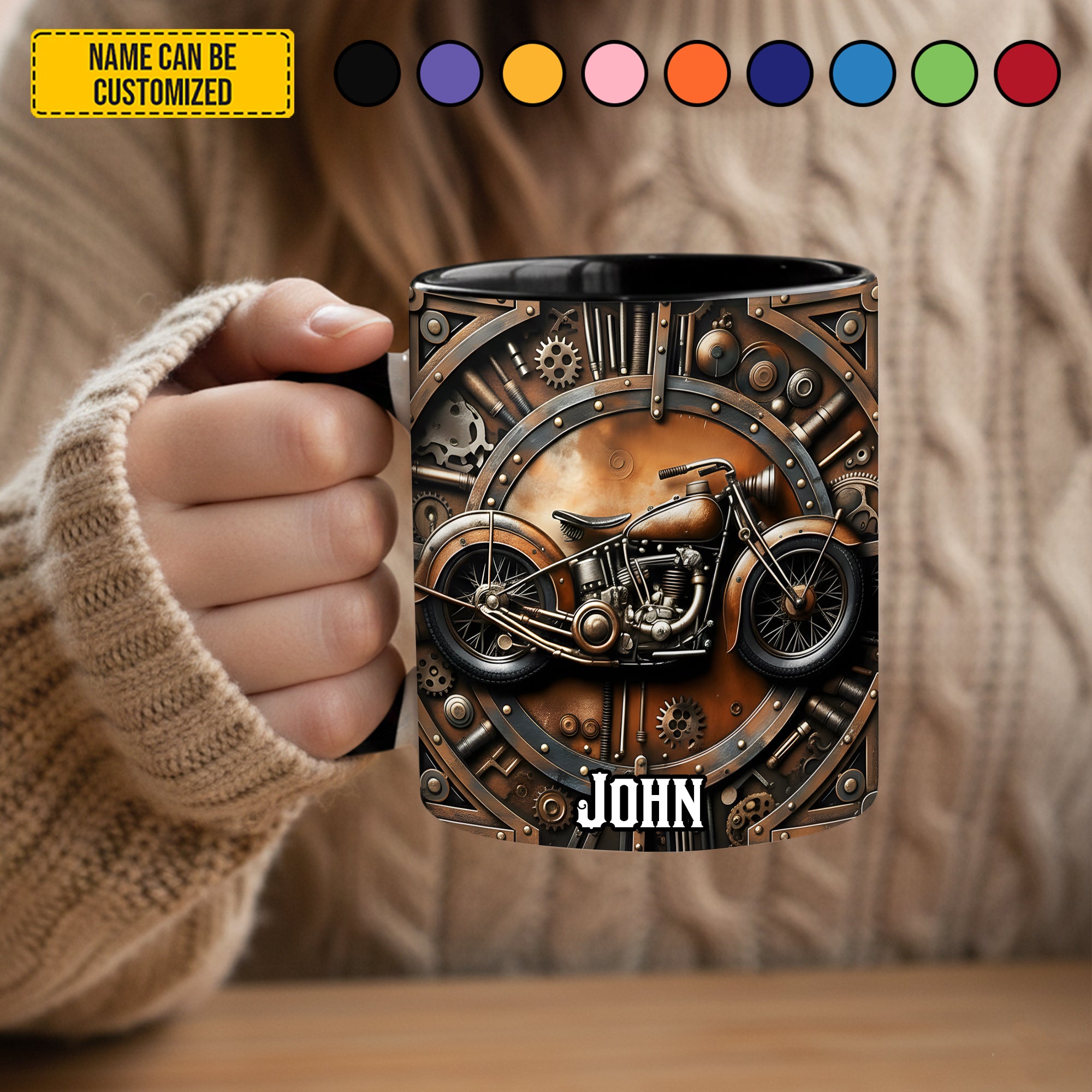 Personalized Bike Accent Mug Legendary Rider Unique Gift For Dad Mom - Image 4