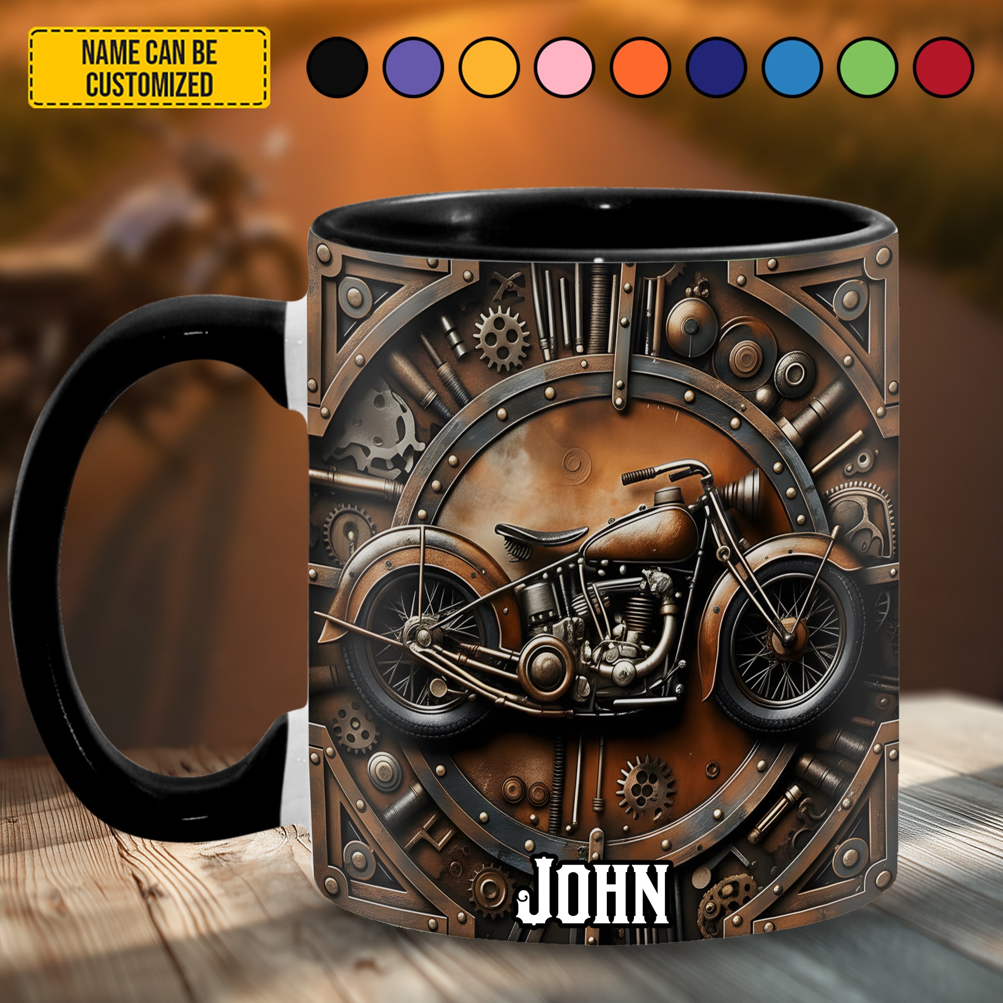 Personalized Bike Accent Mug Legendary Rider Unique Gift For Dad Mom