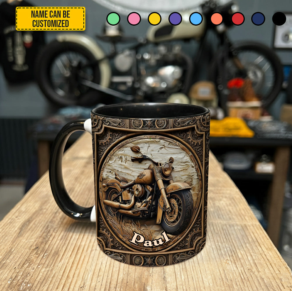 Personalized Biker Accent Mug Biker Accent Mug Gift For Harley Davidson Fans - Image 4