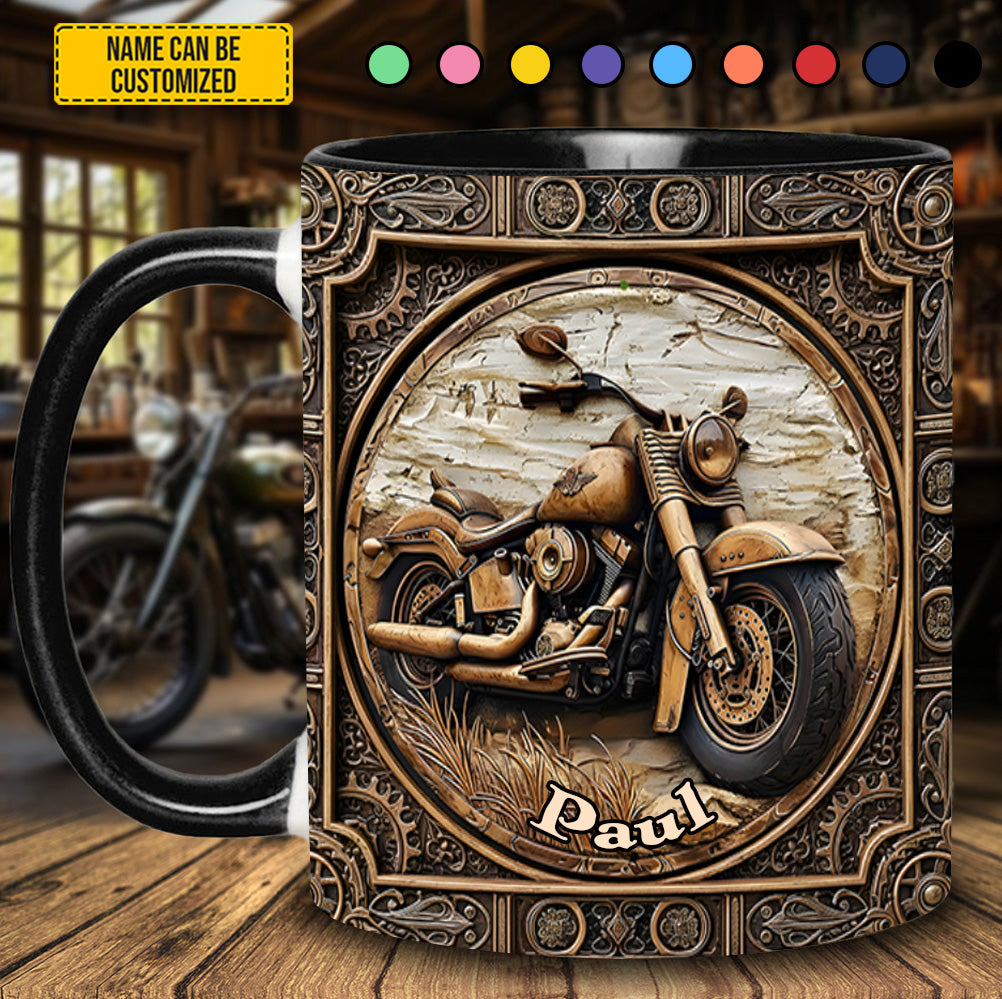 Personalized Biker Accent Mug Biker Accent Mug Gift For Harley Davidson Fans - Image 2