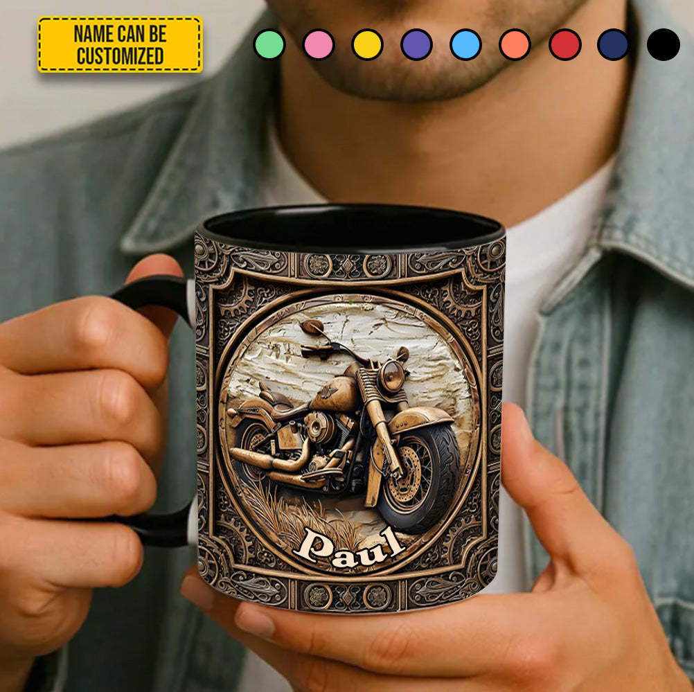 Personalized Biker Accent Mug Biker Accent Mug Gift For Harley Davidson Fans - Image 5