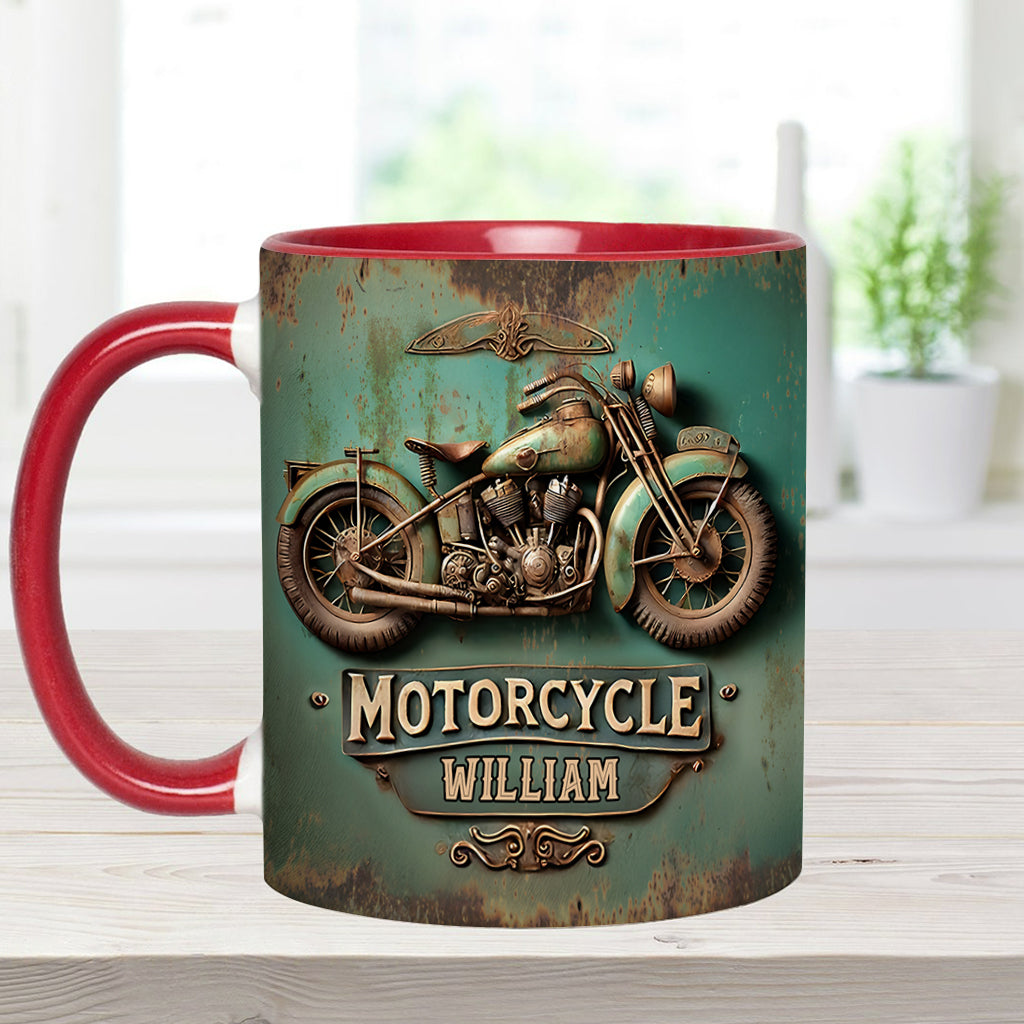 Personalized Biker Accent Mug Motorcycle Lover Motorcycle Themed Gift - Image 7