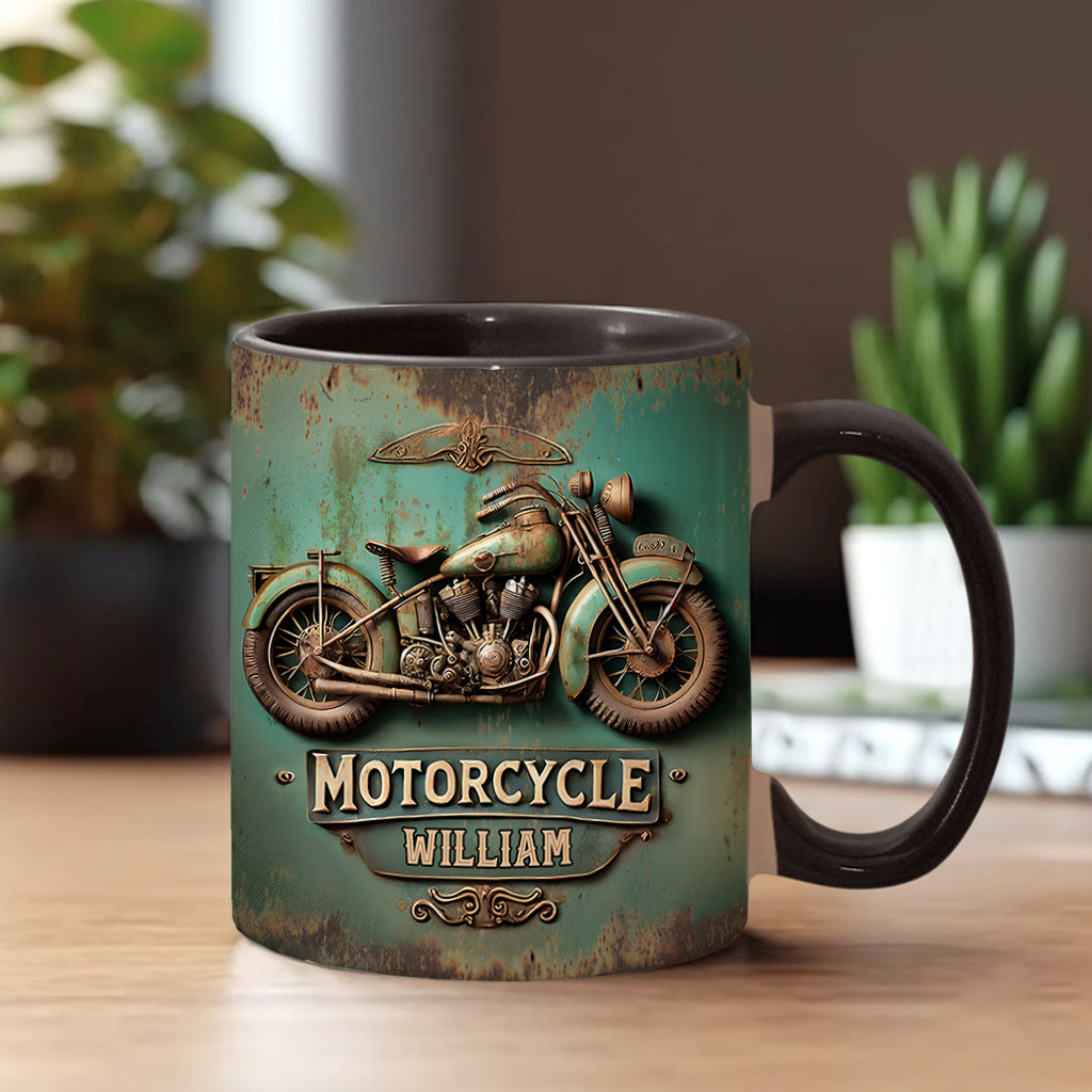 Personalized Biker Accent Mug Motorcycle Lover Motorcycle Themed Gift - Image 2
