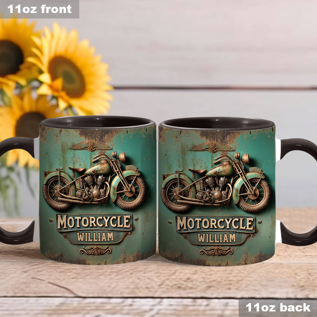 Personalized Biker Accent Mug Motorcycle Lover Motorcycle Themed Gift - Image 3