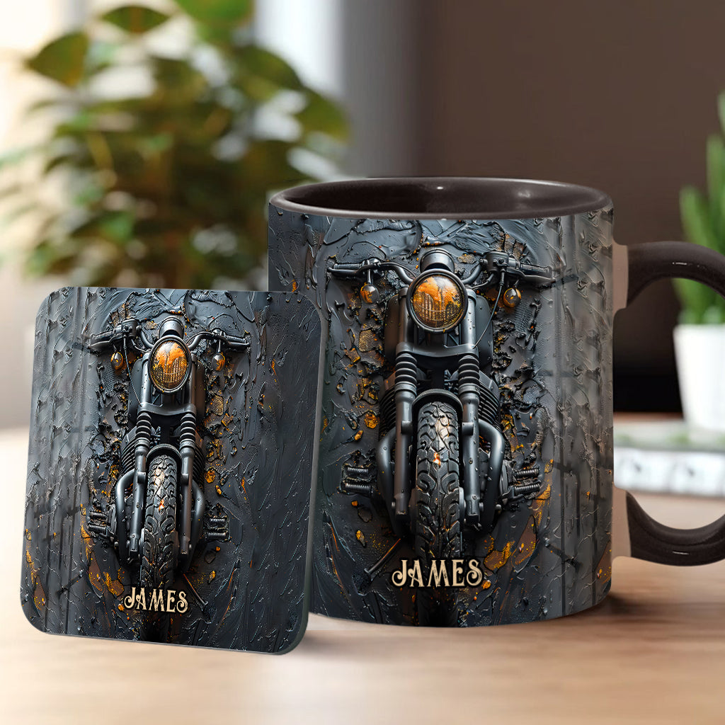 Personalized Biker Accent Mug Never Underestimate An Old Man With A Motorcycle Gift For Biker Enthusiasts