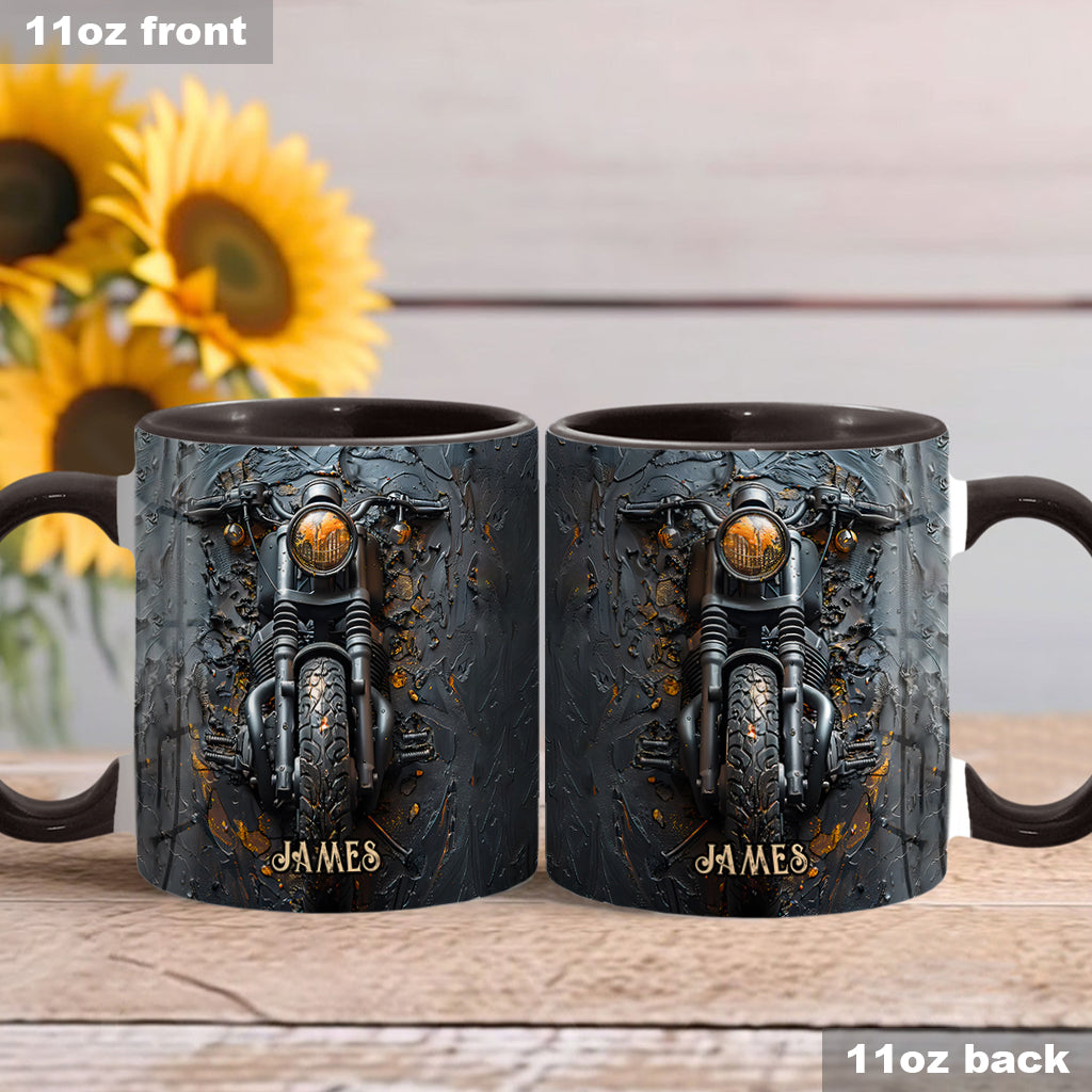 Personalized Biker Accent Mug Never Underestimate An Old Man With A Motorcycle Gift For Biker Enthusiasts - Image 3