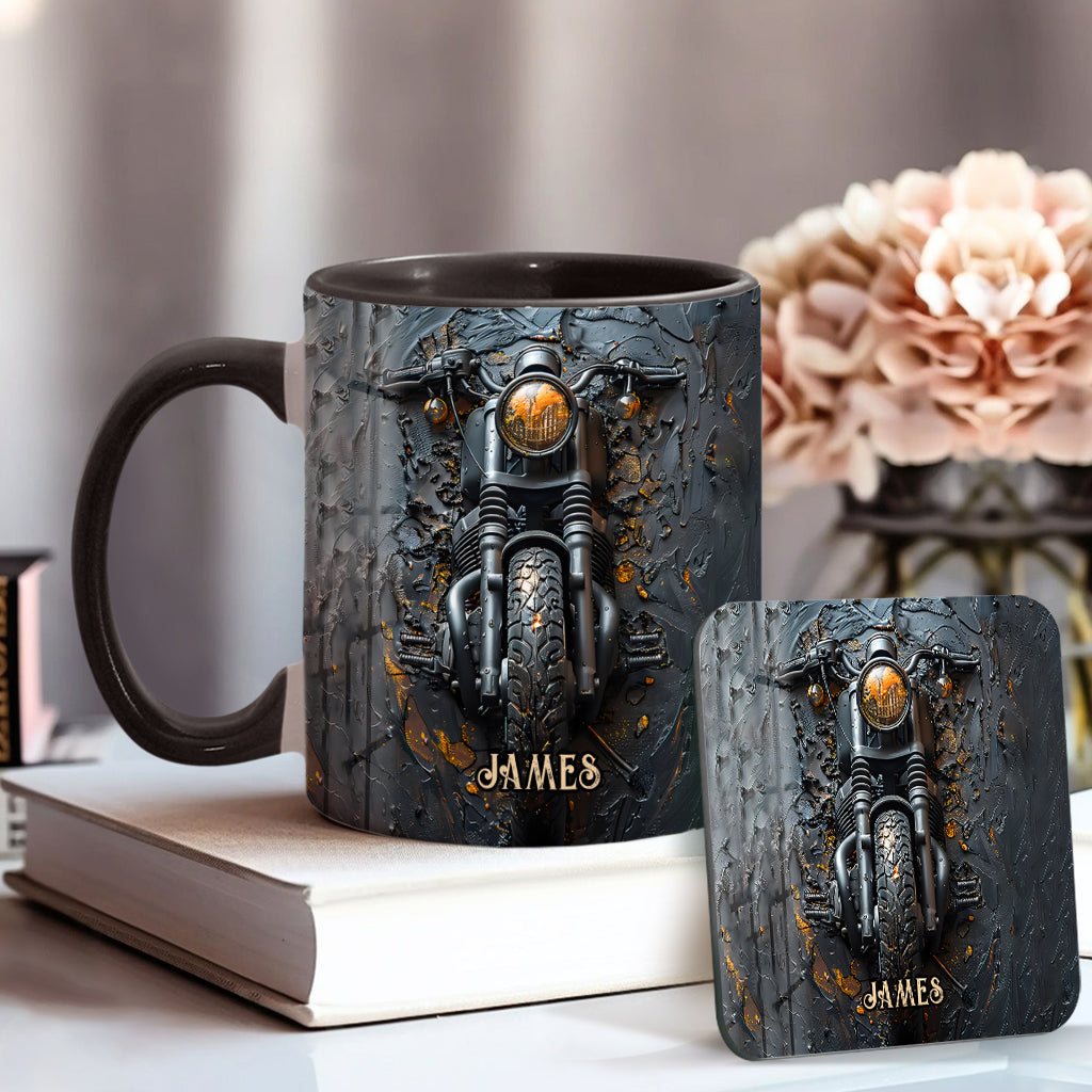 Personalized Biker Accent Mug Never Underestimate An Old Man With A Motorcycle Gift For Biker Enthusiasts - Image 5