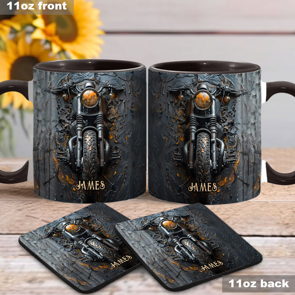 Personalized Biker Accent Mug Never Underestimate An Old Man With A Motorcycle Gift For Biker Enthusiasts - Image 2