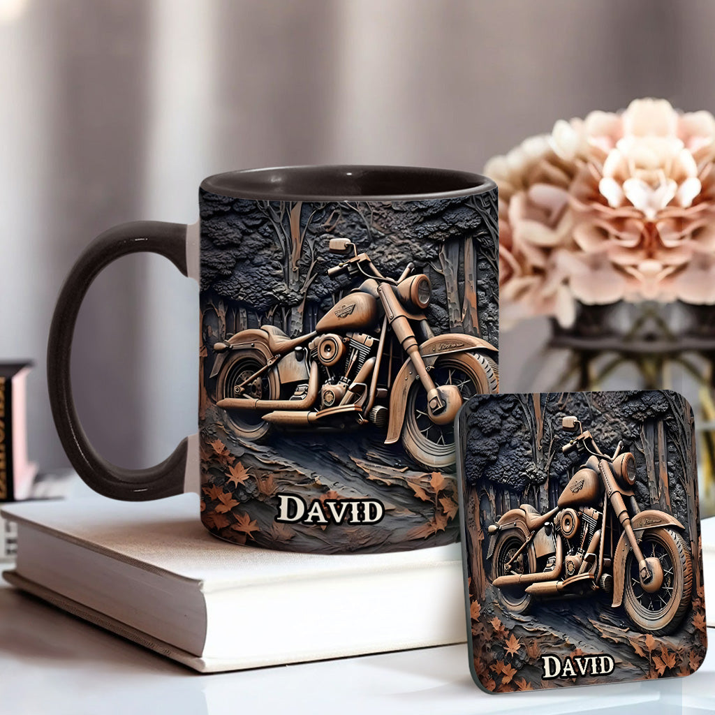 Personalized Biker Accent Mug Never Underestimate An Old Man With A Motorcycle Motorcycle Mug Gift For Son