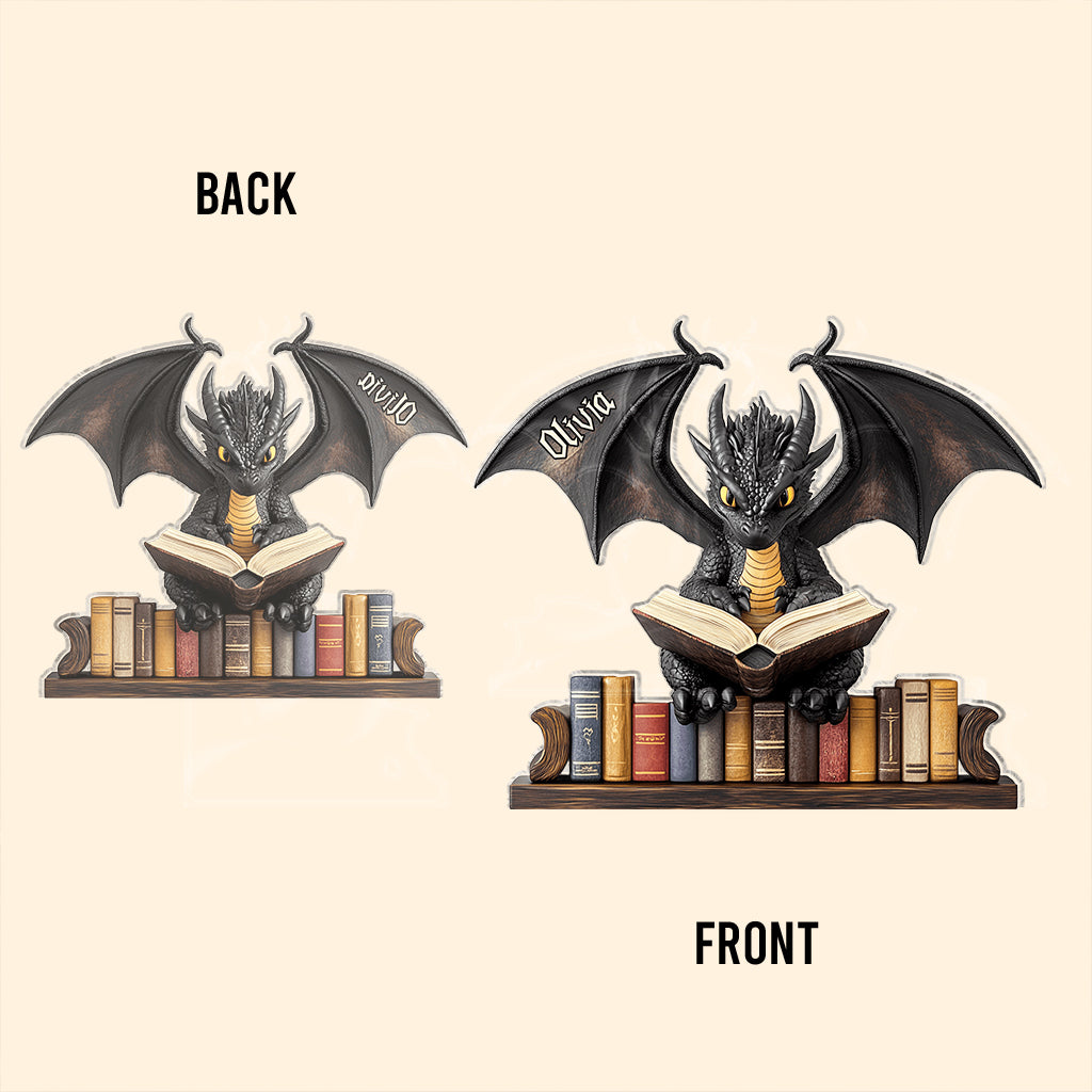 Personalized Book Custom Shaped Acrylic Plaque I'M A Bookdragon Gifts For Book Lovers - Image 3