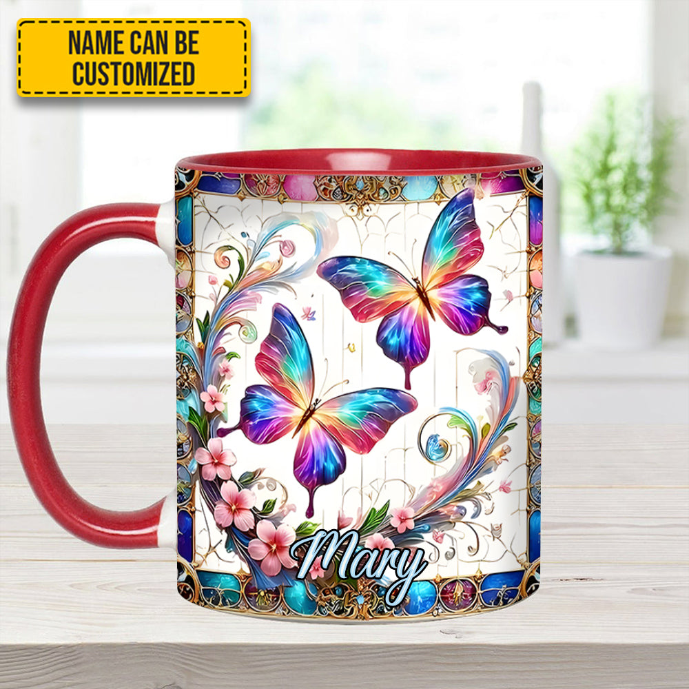 Personalized Butterfly Accent Mug Beautiful Butterflies Butterfly Lover Gifts For Women - Image 9