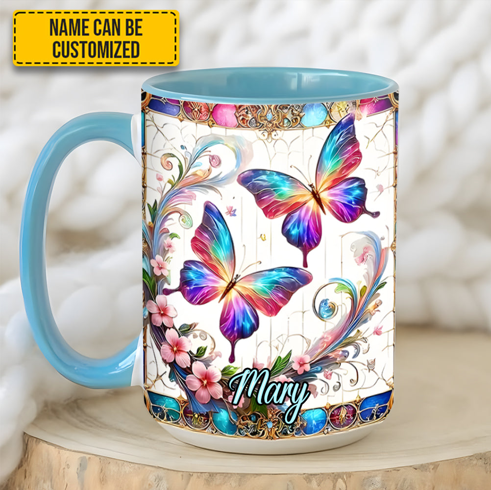 Personalized Butterfly Accent Mug Beautiful Butterflies Butterfly Lover Gifts For Women - Image 4