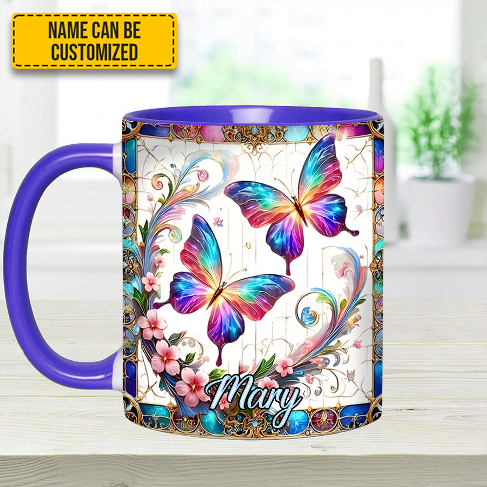 Personalized Butterfly Accent Mug Beautiful Butterflies Butterfly Lover Gifts For Women - Image 5