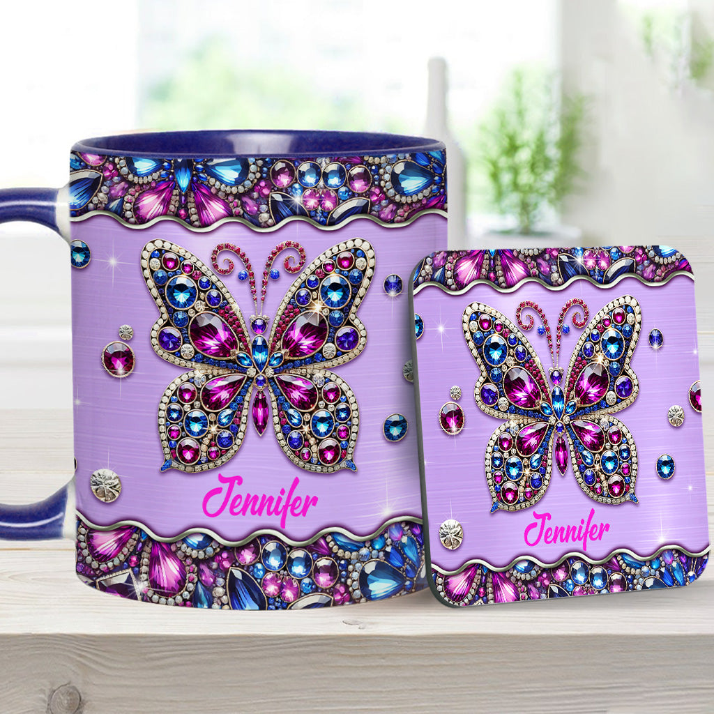 Personalized Butterfly Accent Mug Sparkle Butterfly Butterfly Gift Ideas For Lovers - Image 13