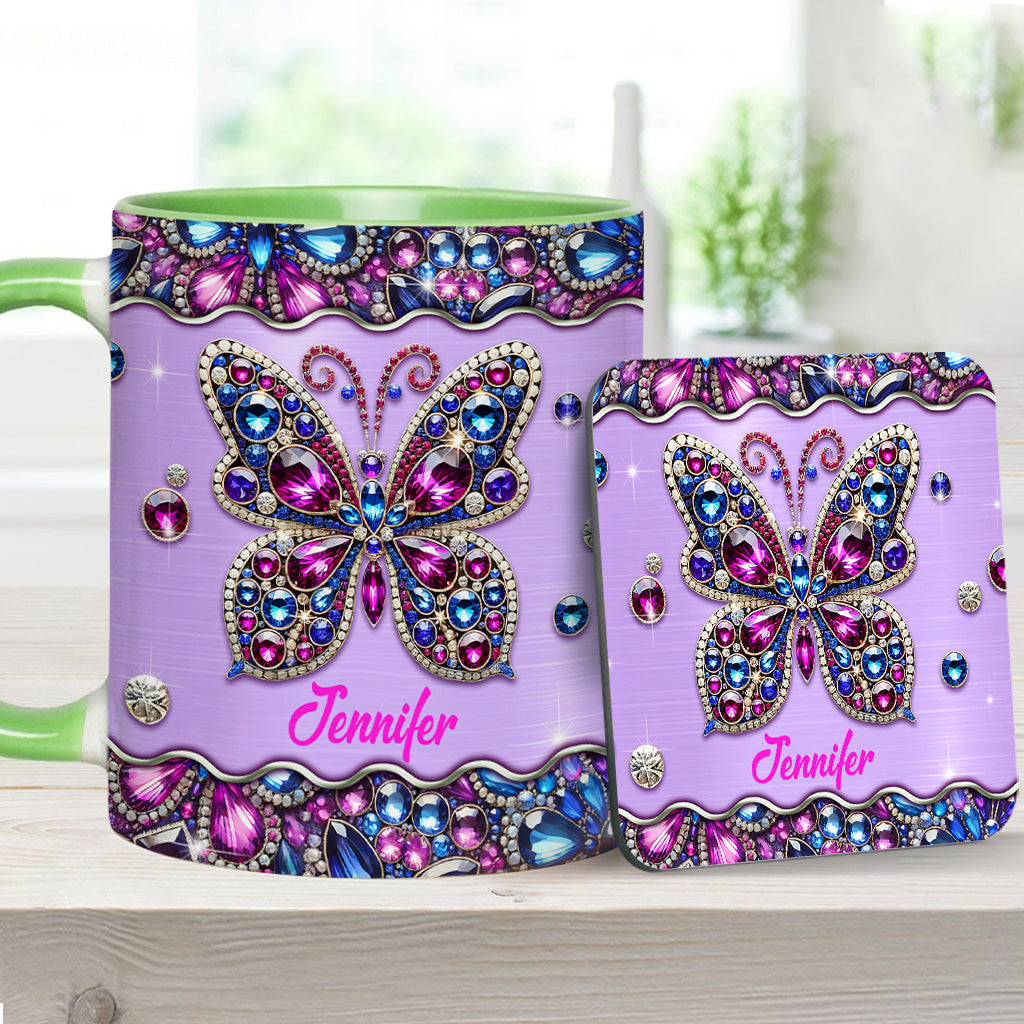 Personalized Butterfly Accent Mug Sparkle Butterfly Butterfly Gift Ideas For Lovers - Image 11
