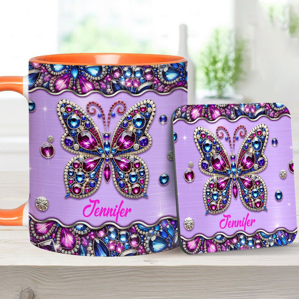 Personalized Butterfly Accent Mug Sparkle Butterfly Butterfly Gift Ideas For Lovers - Image 14