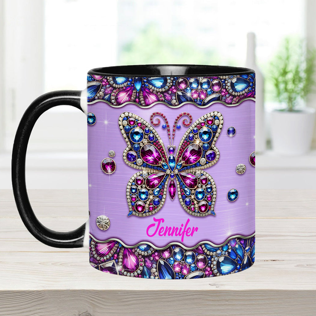 Personalized Butterfly Accent Mug Sparkle Butterfly Butterfly Gift Ideas For Lovers - Image 17