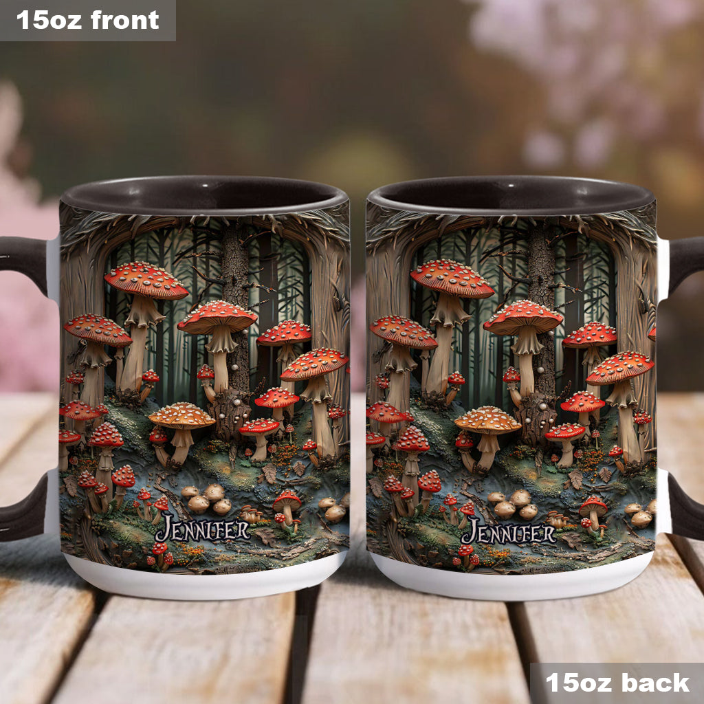 Personalized Camping Accent Mug Into The Forest Gift For Wilderness Explorerst - Image 2