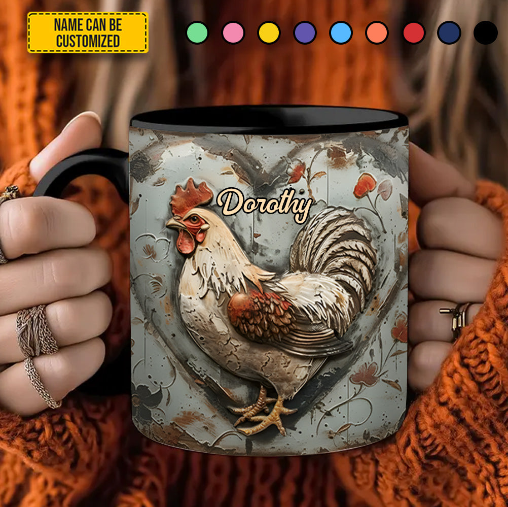 Personalized Chicken Accent Mug Chicken Best Gifts For Chicken Owners