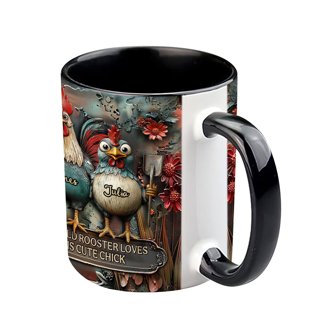 Personalized Chicken Accent Mug This Old Rooster Loves His Cute Chick Gifts For People Who Own Chickens - Image 12