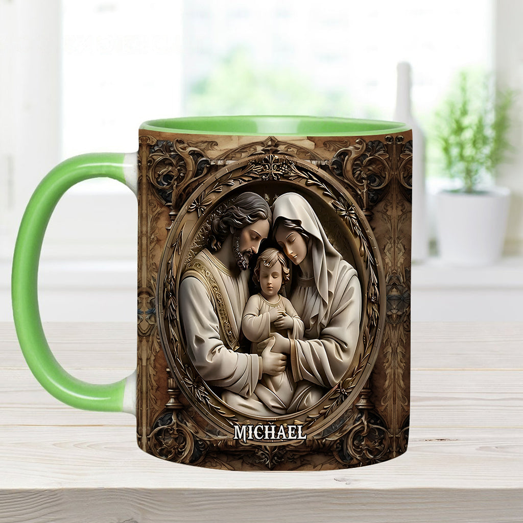 Personalized Christian Accent Mug I Believe In Him Funny Stoner Chick Gift - Image 2
