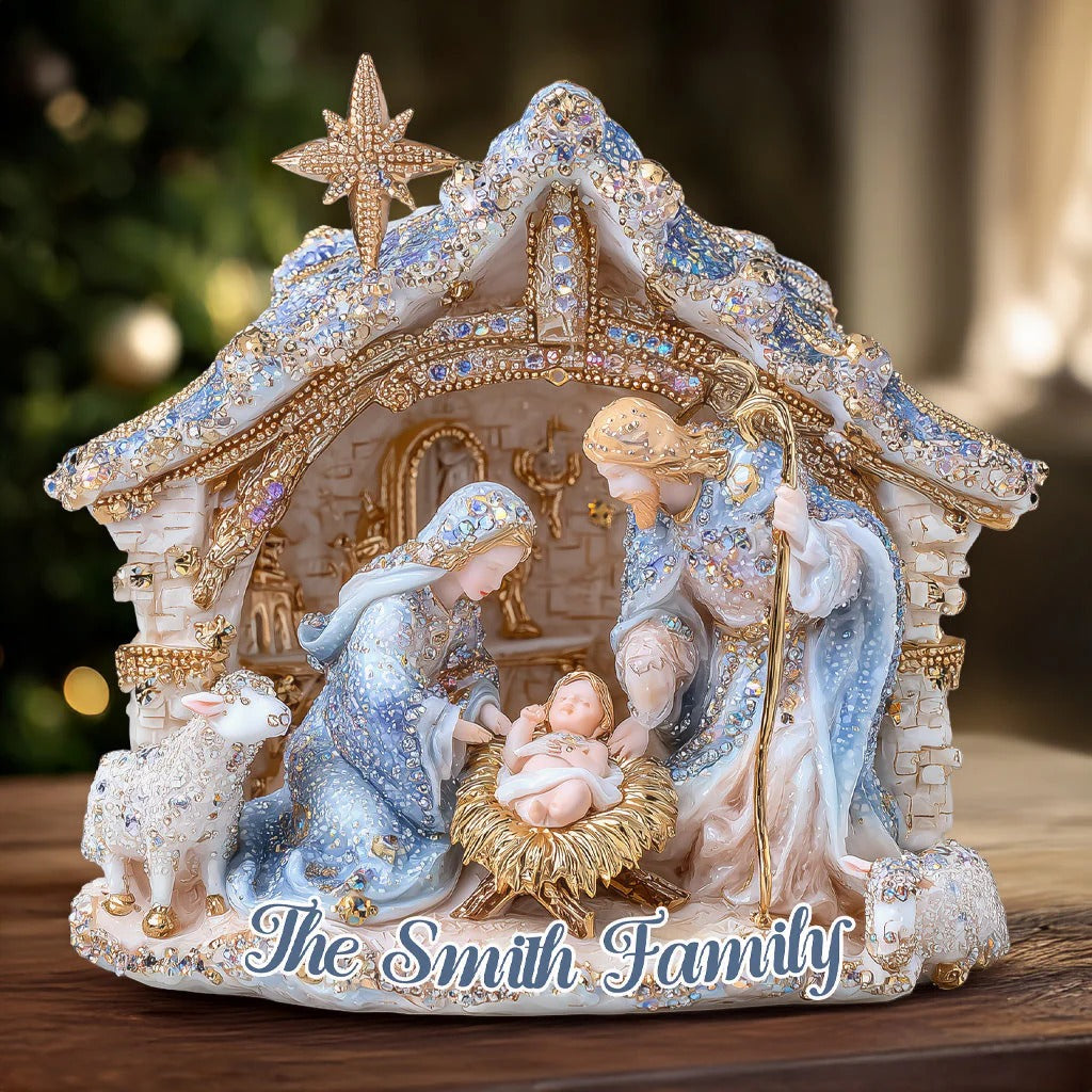 Personalized Christian Acrylic Plaque Nativity Scene Gifts For Christians - Image 2