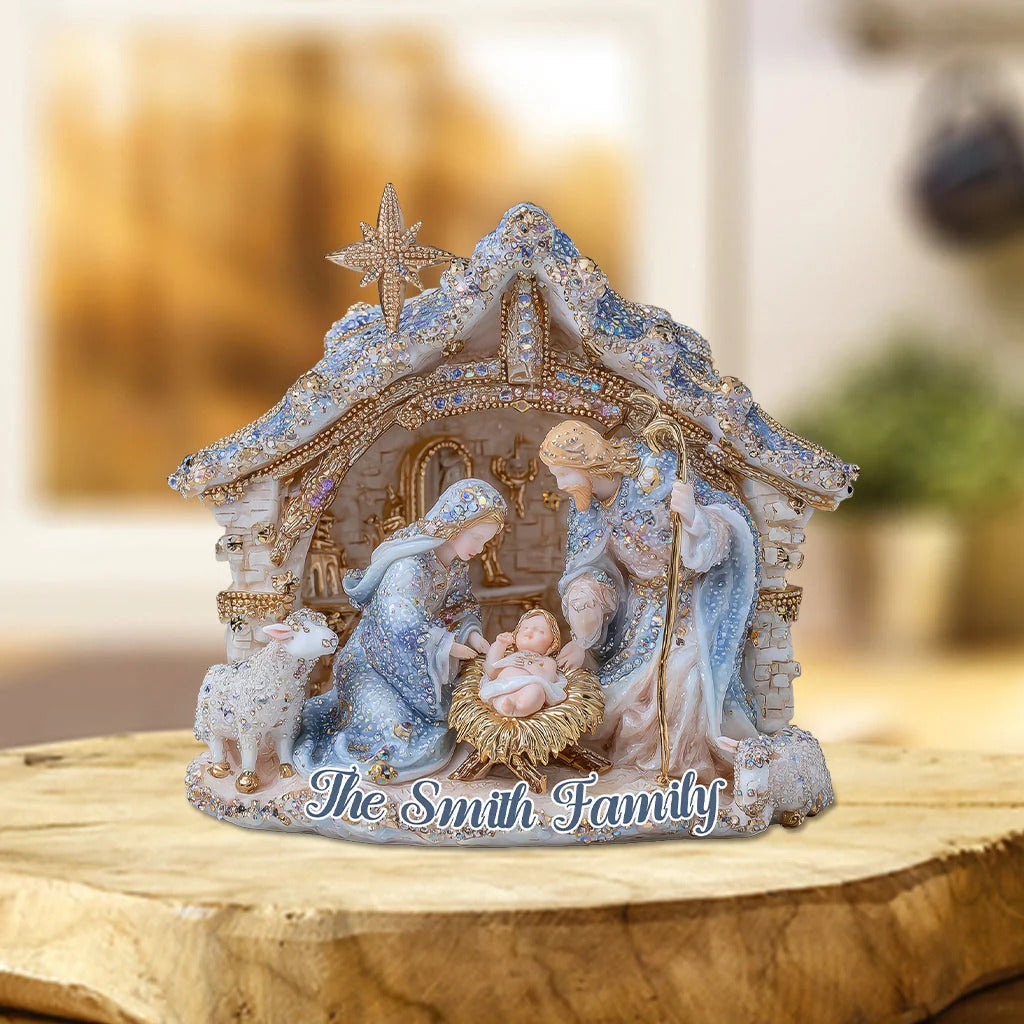 Personalized Christian Acrylic Plaque Nativity Scene Gifts For Christians - Image 3