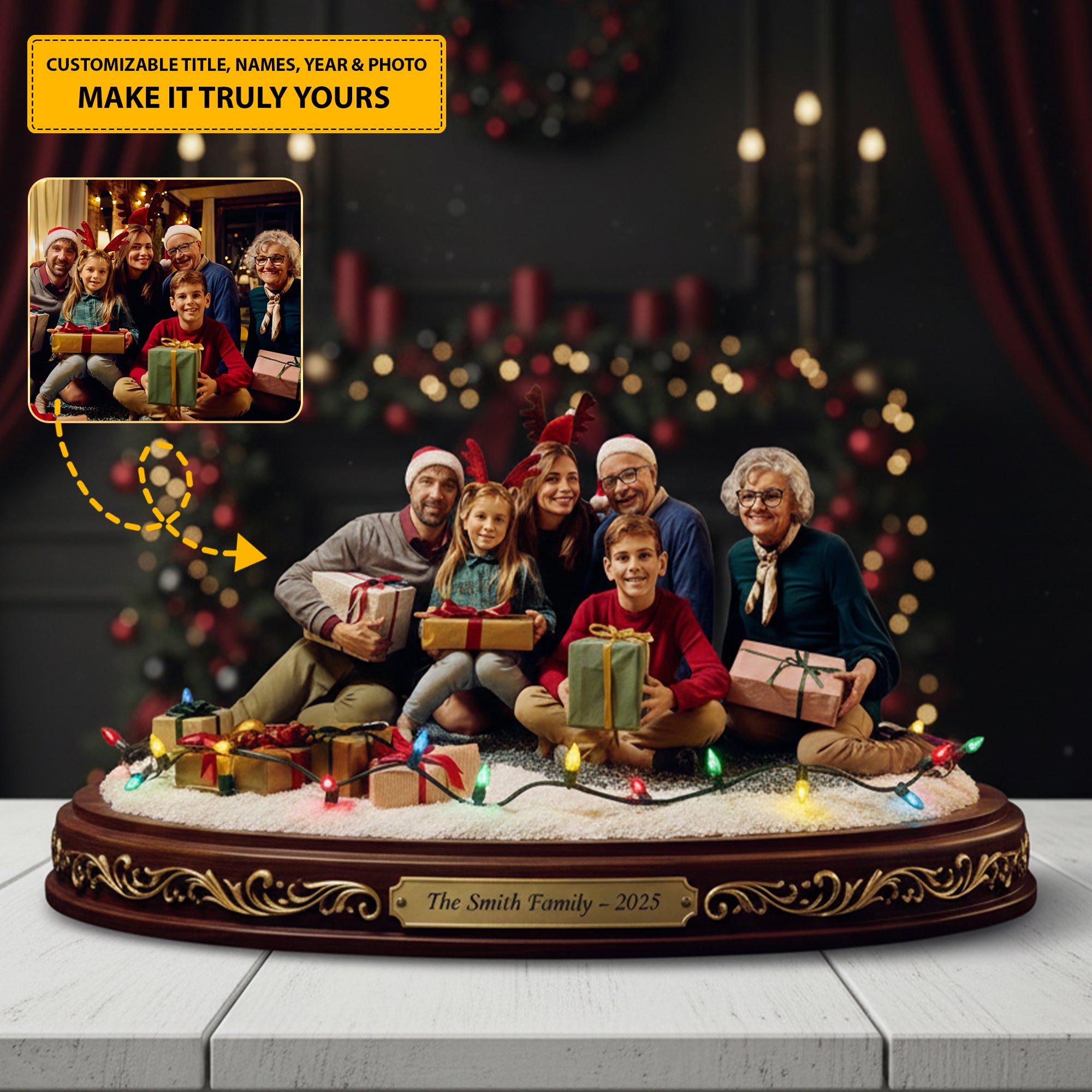 Personalized Christmas Acrylic Plaque Family Moments Christmas Gift Ideas 2026 - Image 3