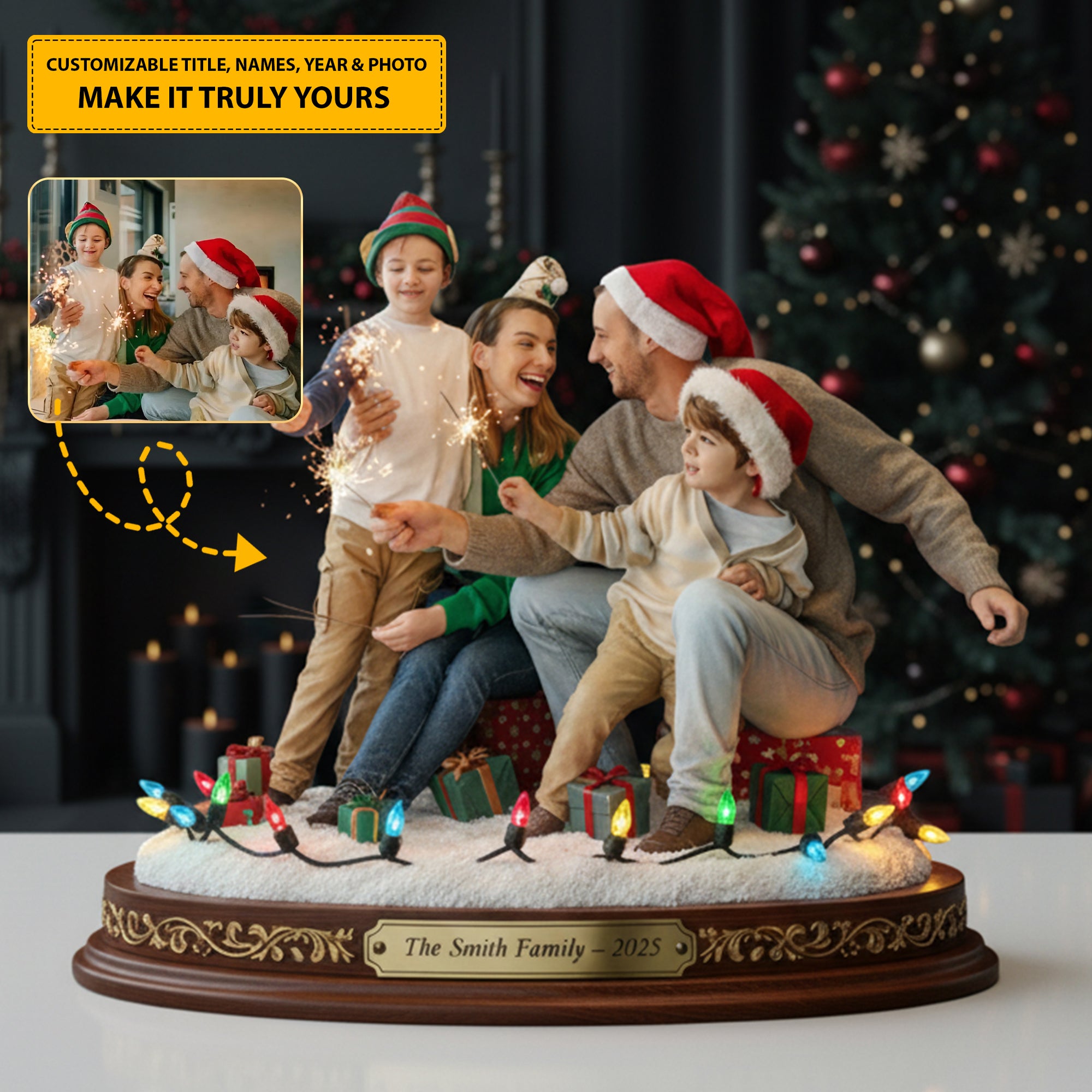 Personalized Christmas Acrylic Plaque Family Moments Christmas Gift Ideas 2026 - Image 2