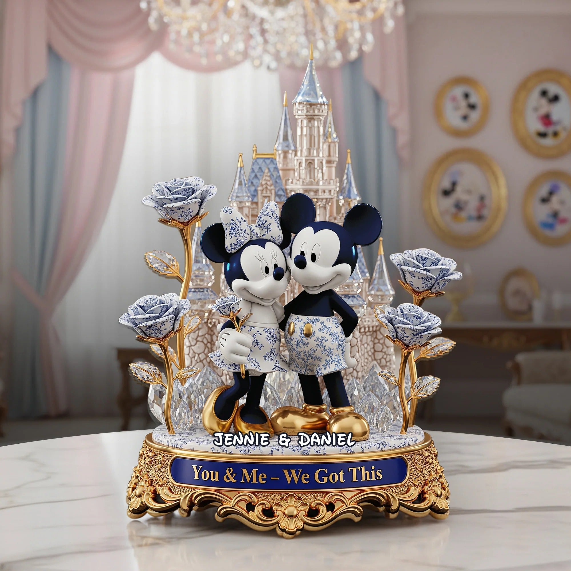 Personalized Christmas Gifts For Couple Castle Of Love Acrylic Plaque Good Engagement Gifts - Image 2
