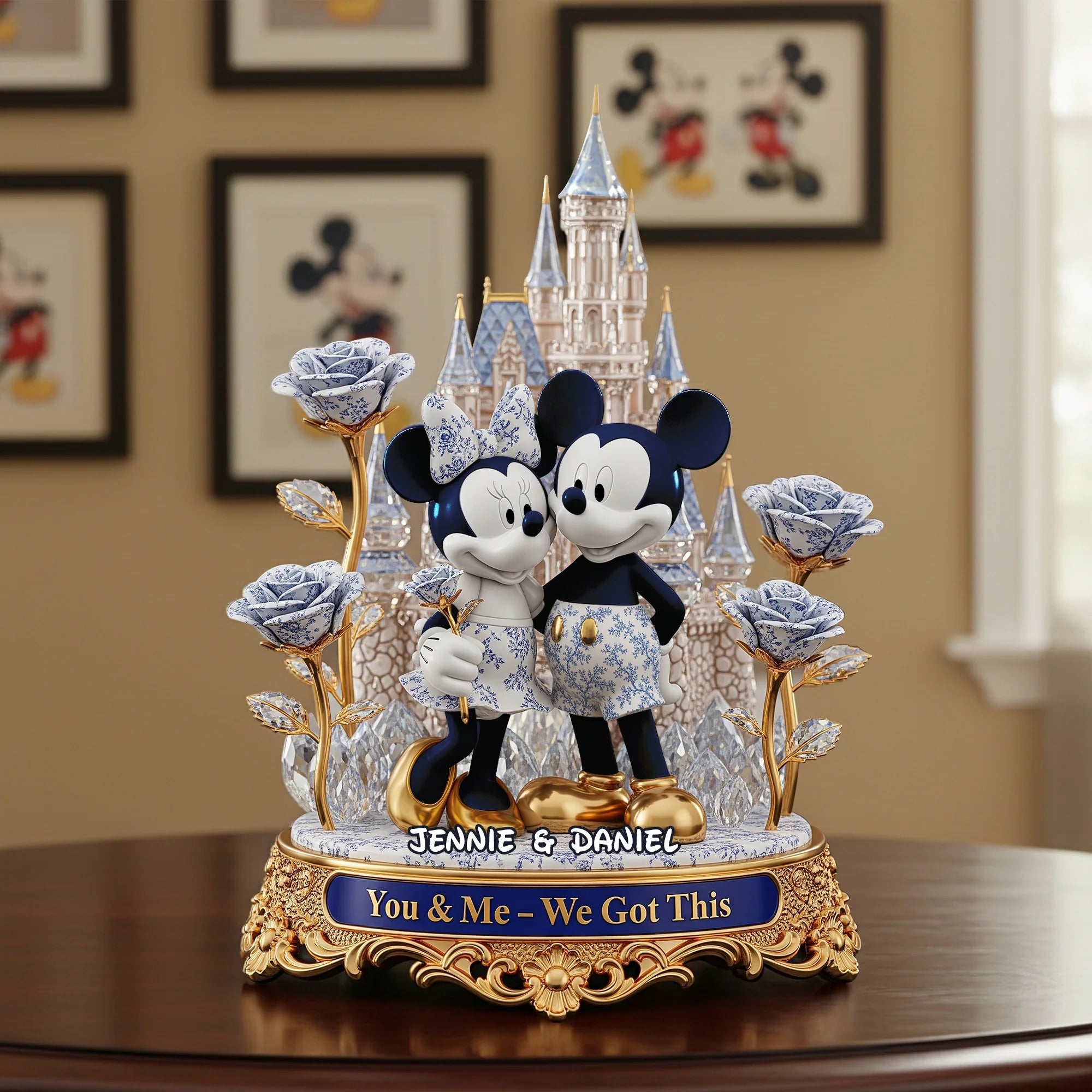 Personalized Christmas Gifts For Couple Castle Of Love Acrylic Plaque Good Engagement Gifts - Image 3