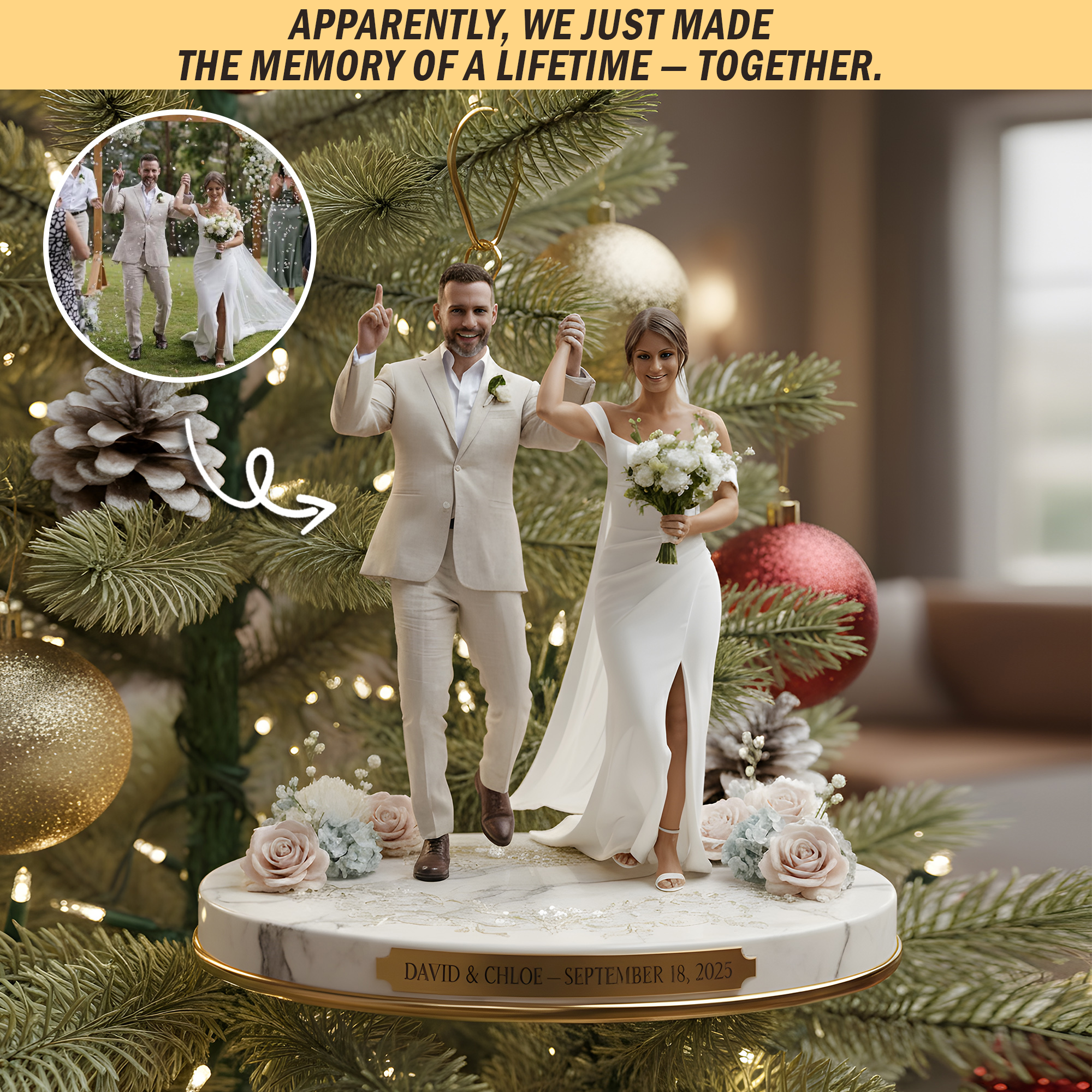 Personalized Christmas Ornament Couple Moments Great Gifts For Couples