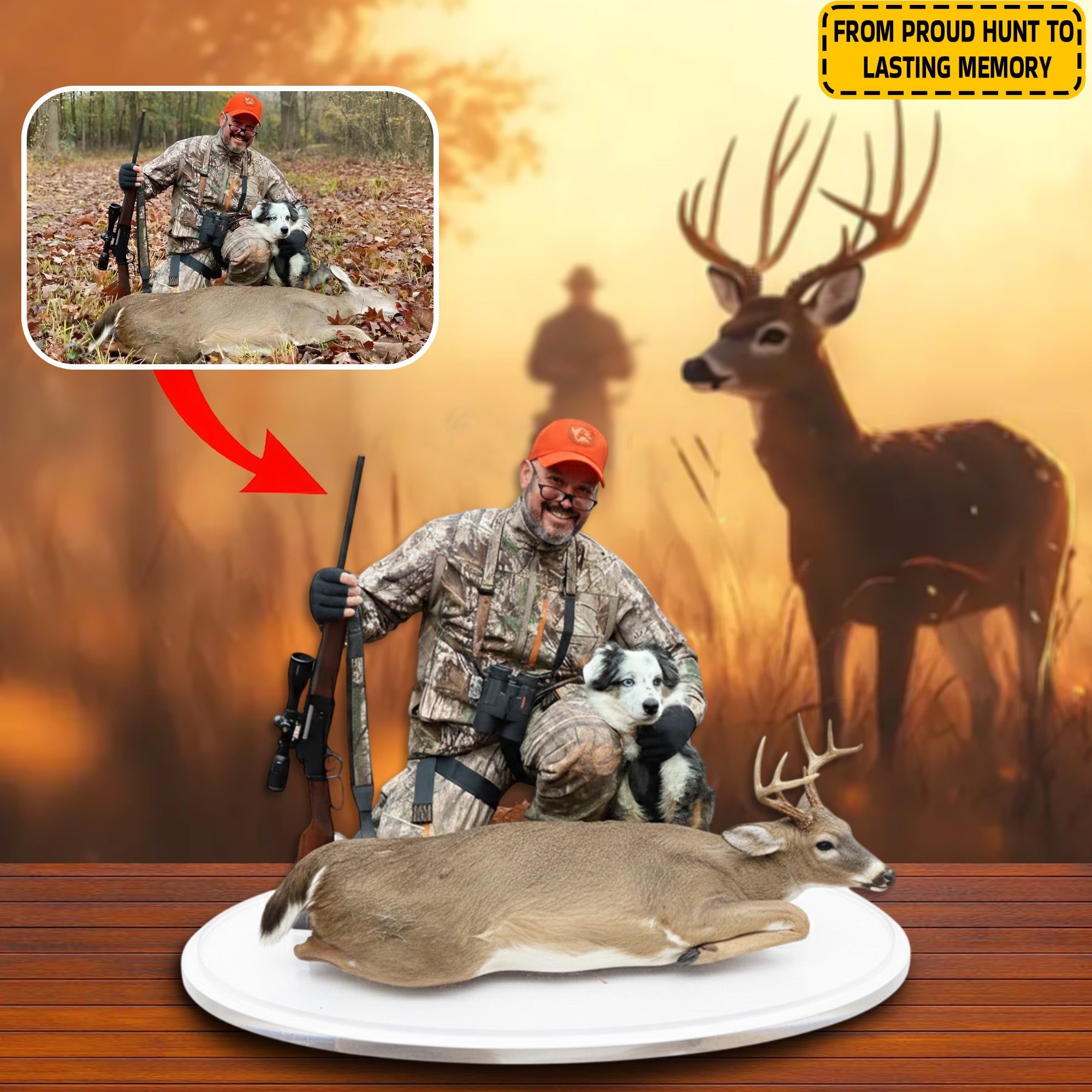 Personalized Country Acrylic Plaque Hunter'S Memory Hunting Gifts For Him - Image 2