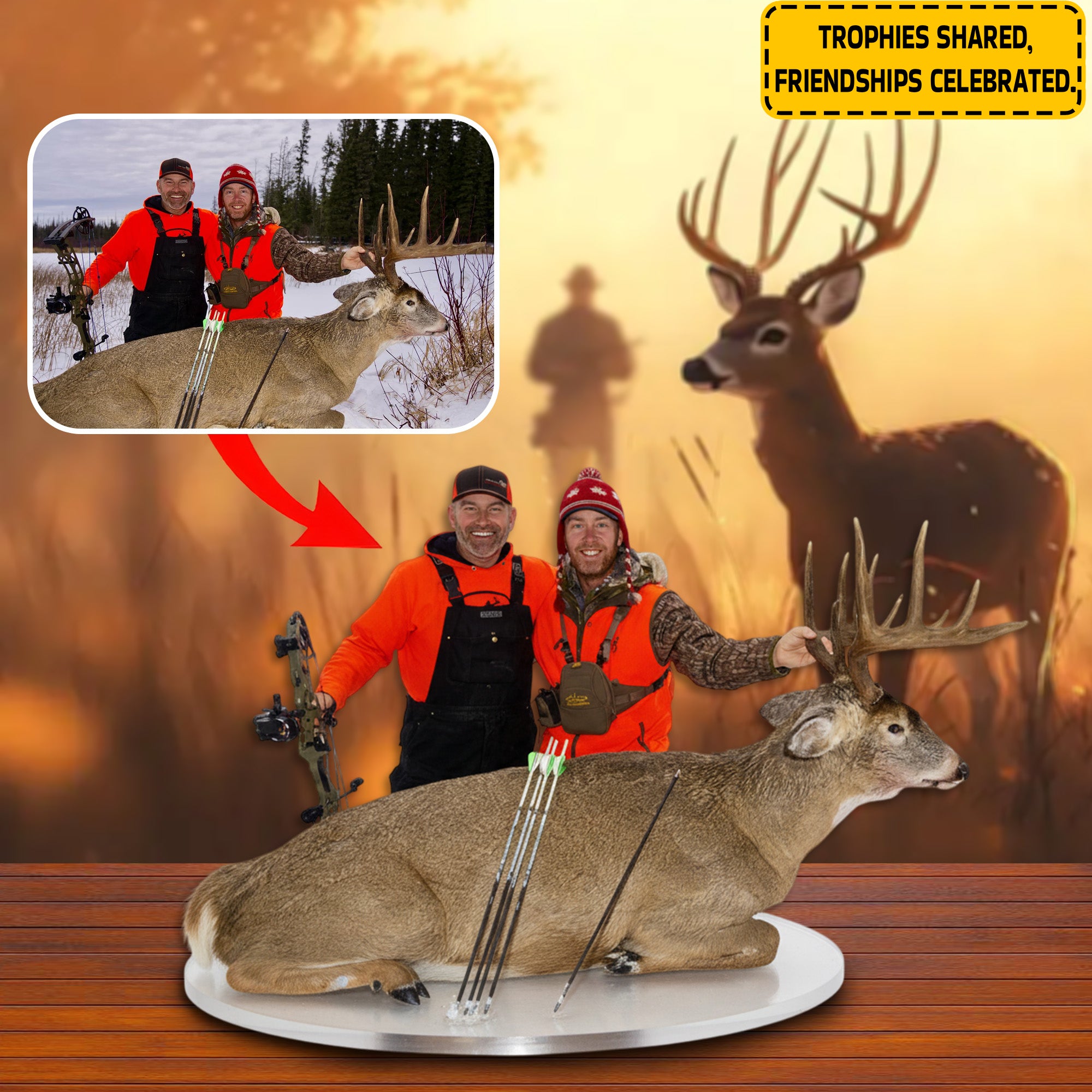 Personalized Country Acrylic Plaque Hunter'S Memory Hunting Gifts For Him - Image 3