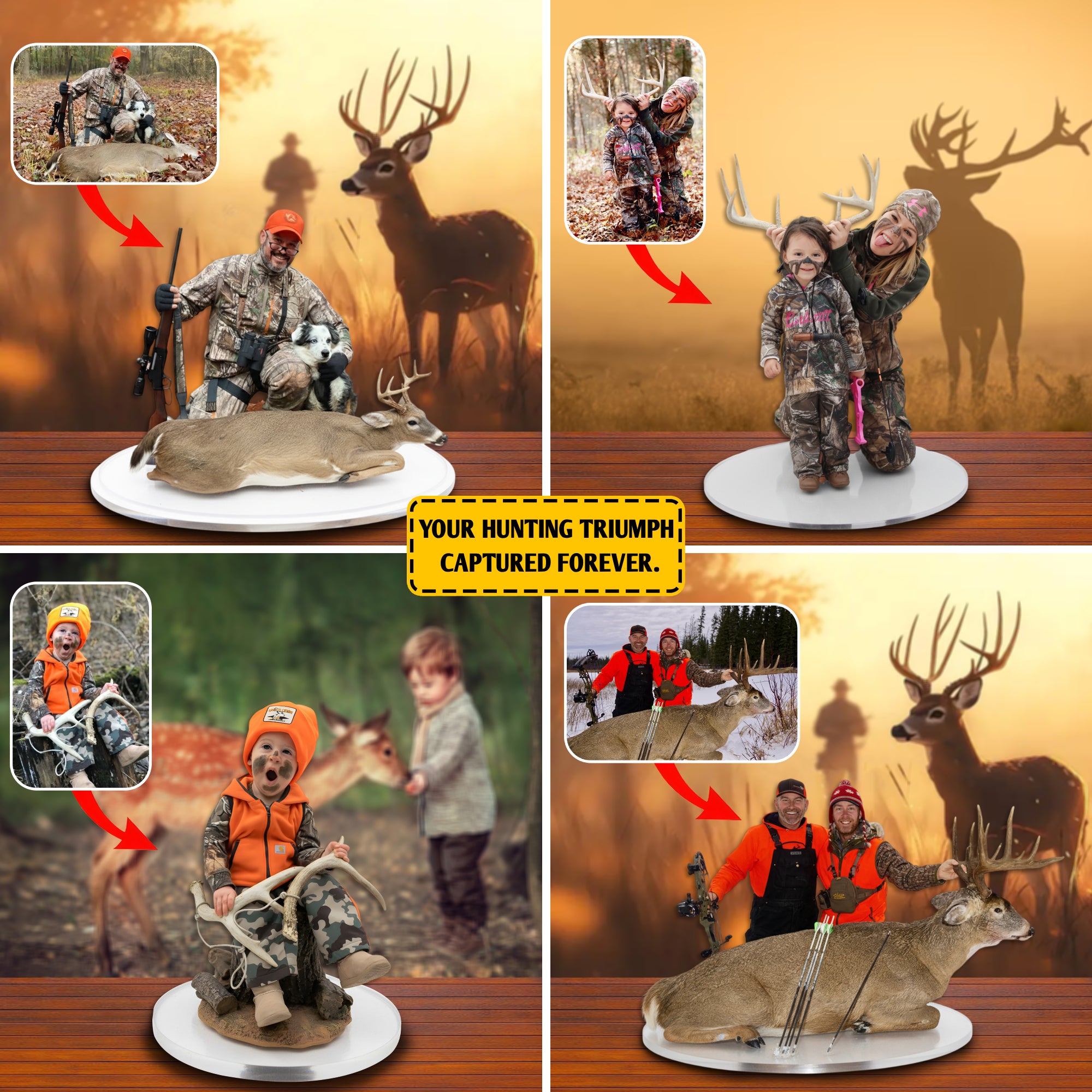 Personalized Country Acrylic Plaque Hunter'S Memory Hunting Gifts For Him