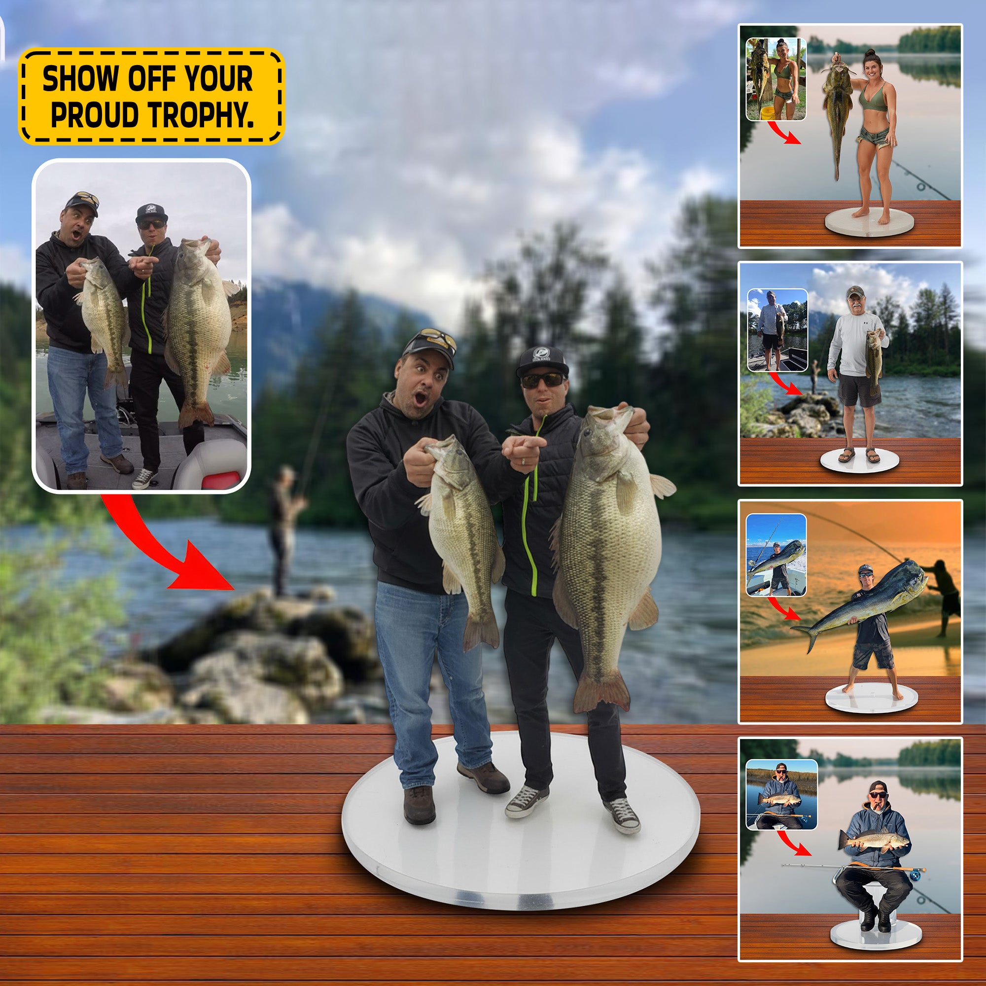 Personalized Country Acrylic Plaque Proud Moments Best Fishing Gifts - Image 2