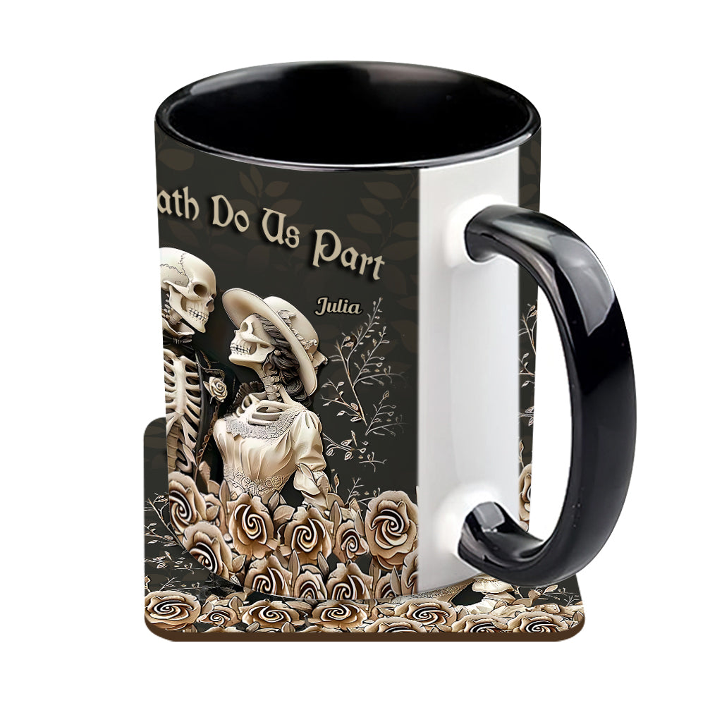 Personalized Couple Accent Mug Till Death Do Us Part Gift Ideas Gift For Mother - Image 4