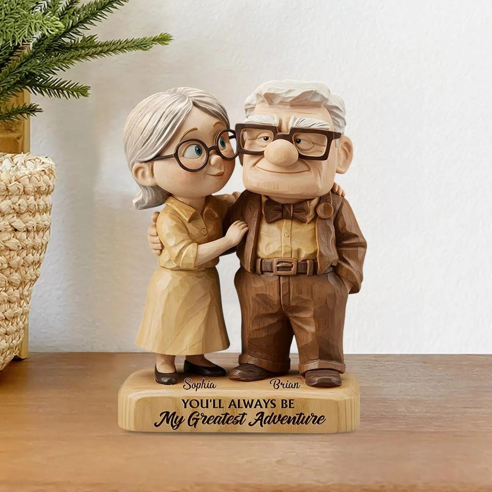 Personalized Couple Acrylic Plaque Old Couple Acylic Plaque Great Engagement Gifts - Image 3