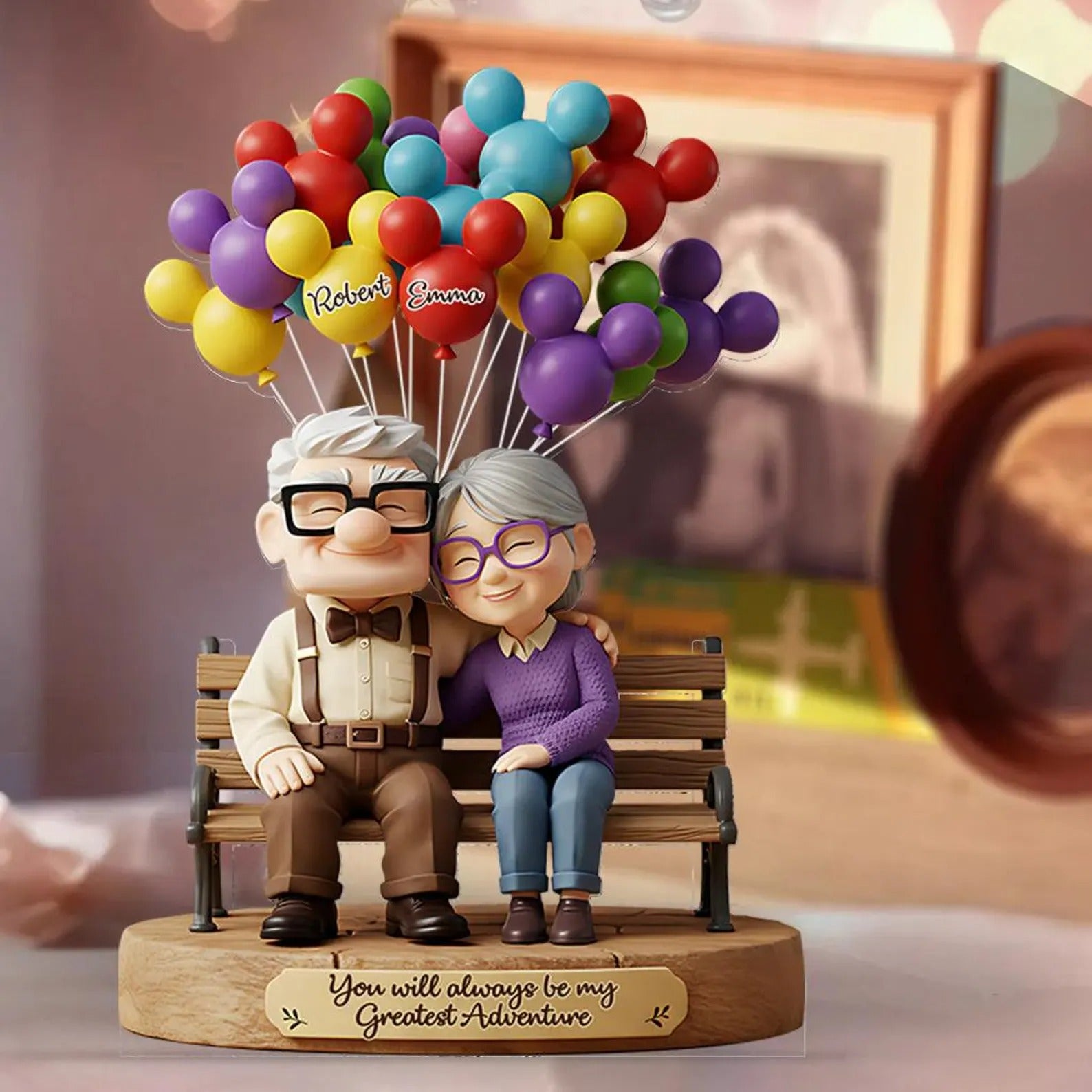 Personalized Couple Acrylic Plaque Old Couple Great Gifts For Couples - Image 2