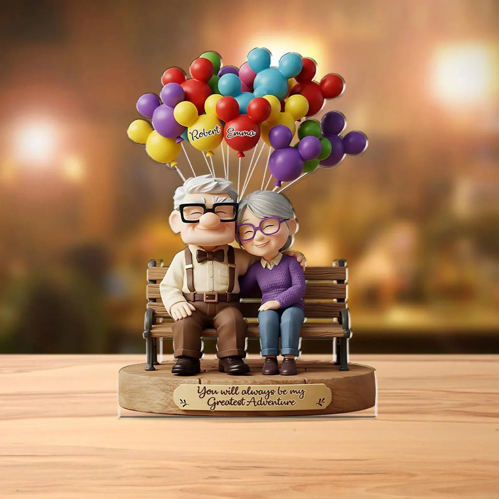 Personalized Couple Acrylic Plaque Old Couple Great Gifts For Couples