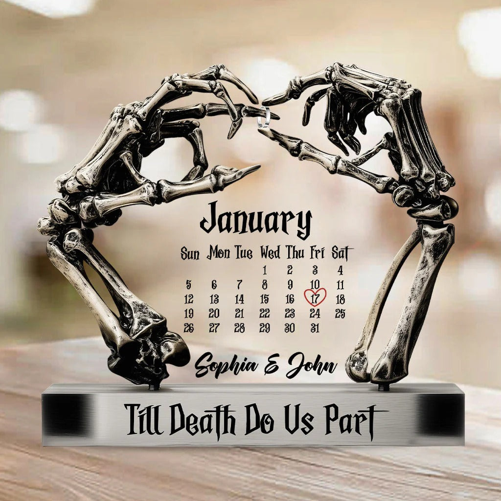 Personalized Couple Acrylic Plaque Til Death Do Us Part Gifts For Married Couple