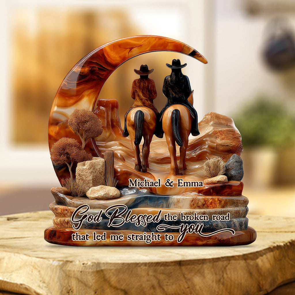 Personalized Couple Custom Shaped Acrylic Plaque You And Me We Got This Gift Items For Wedding Couple - Image 2