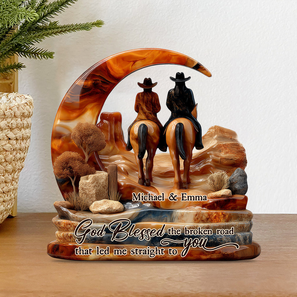 Personalized Couple Custom Shaped Acrylic Plaque You And Me We Got This Gift Items For Wedding Couple - Image 3