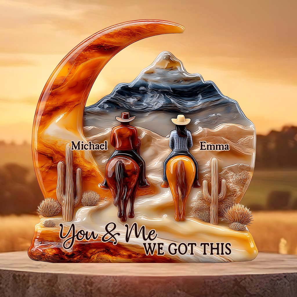 Personalized Couple Custom Shaped Acrylic Plaque You And Me We Got This Gift Items For Wedding Couple