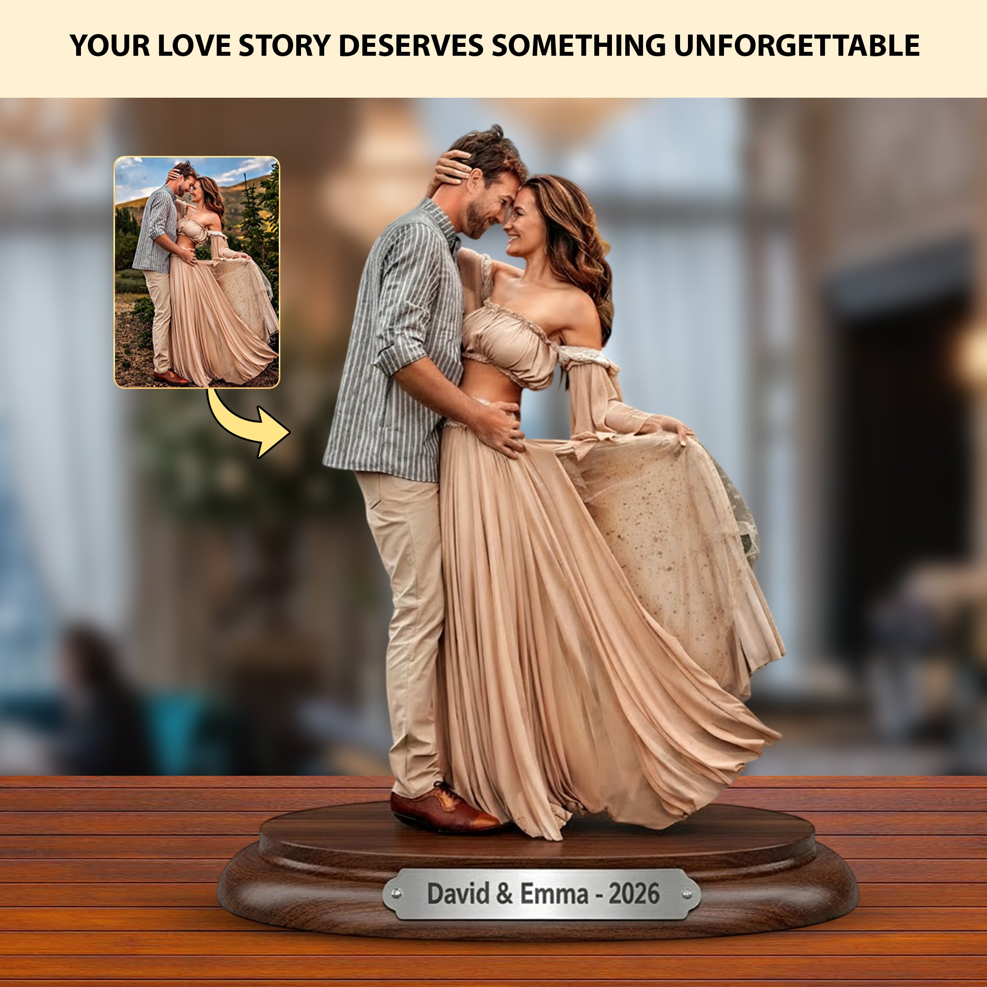 Personalized Couple Photo Acrylic Plaque Forever Us Presents For Couples - Image 2
