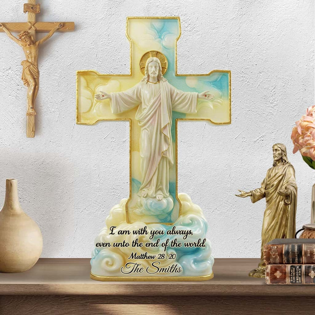 Personalized Custom Shaped Acrylic Plaque I Am With You Always Christian Present Ideas