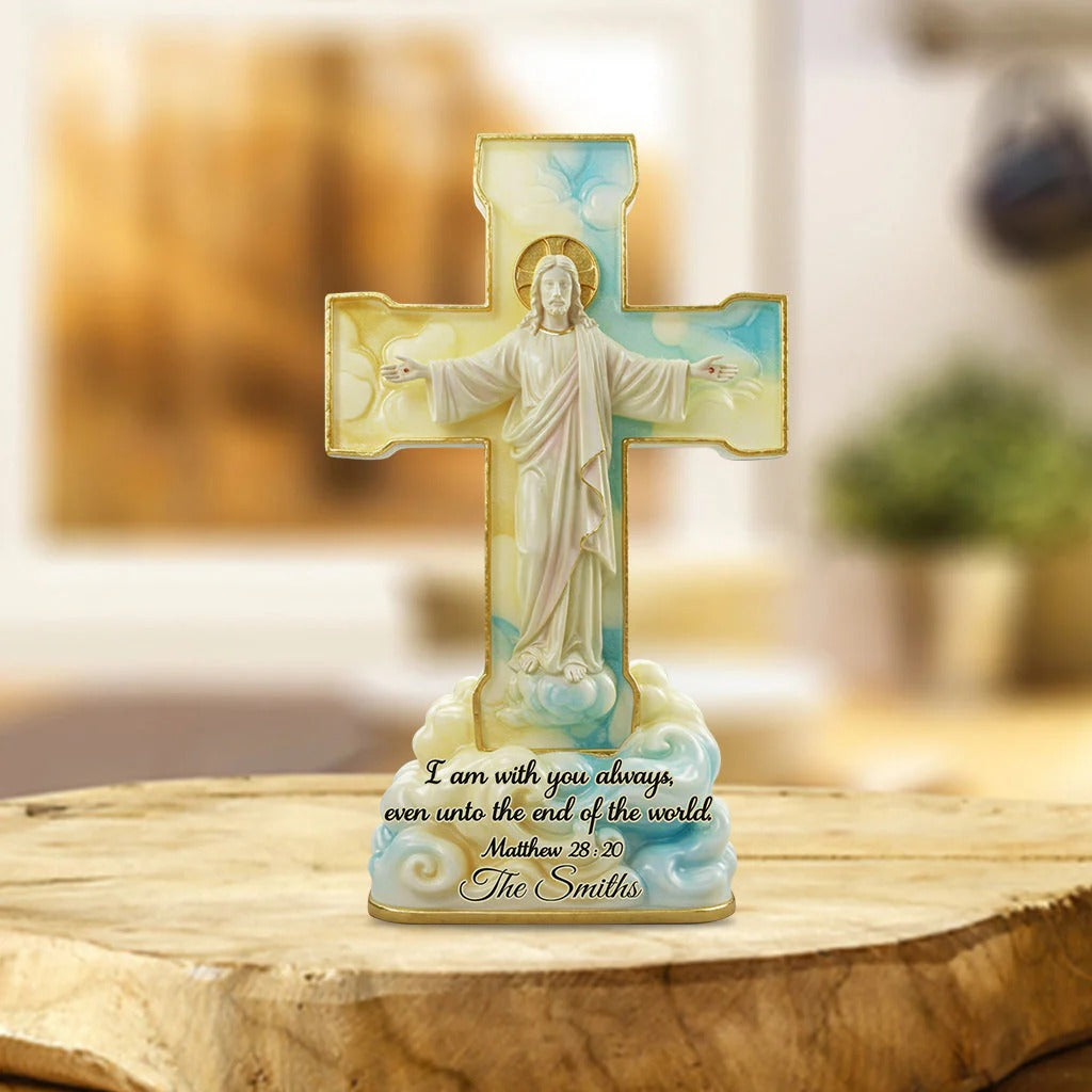 Personalized Custom Shaped Acrylic Plaque I Am With You Always Christian Present Ideas - Image 2