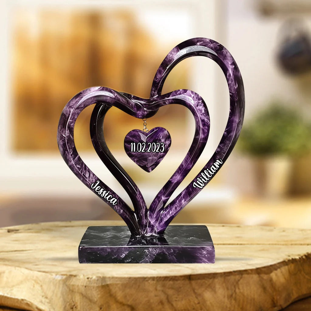 Personalized Custom Shaped Acrylic Plaque Love Forever Great Gifts For Couples - Image 2