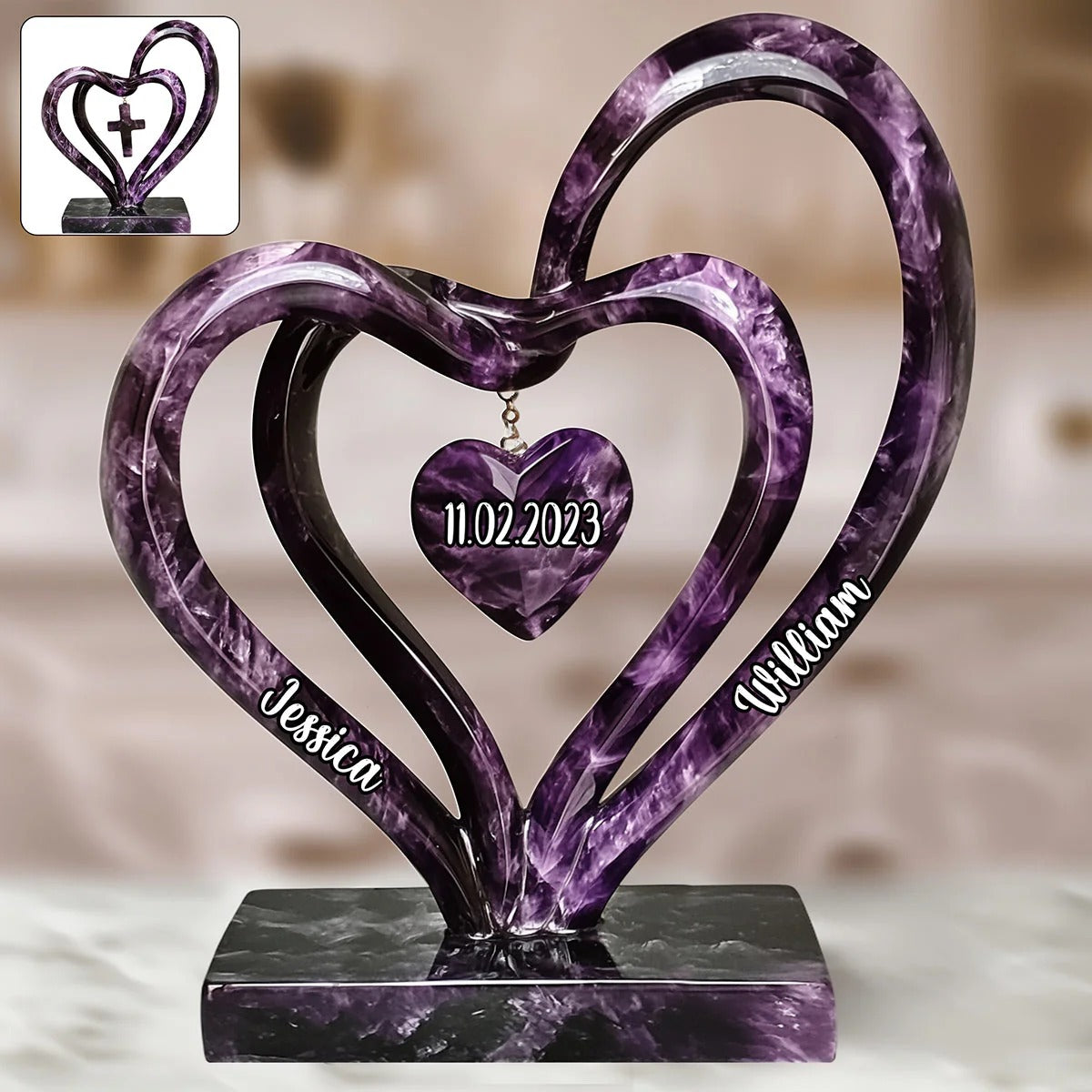 Personalized Custom Shaped Acrylic Plaque Love Forever Great Gifts For Couples