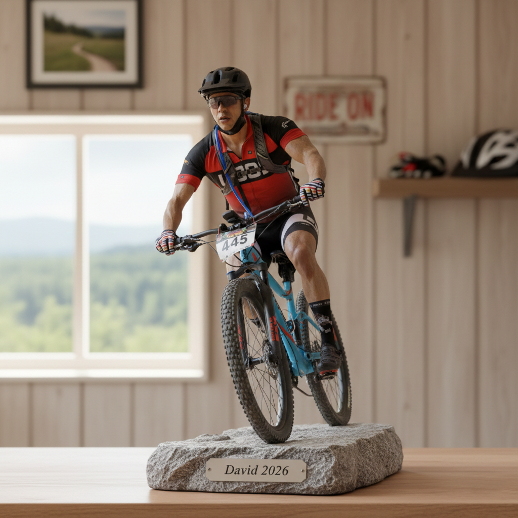 Personalized Cycling Acrylic Plaque A Life On The Bike Top Gifts For Cyclists - Image 2